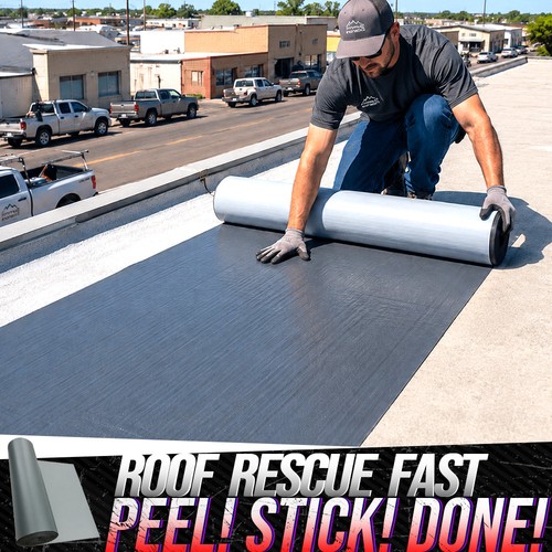 Wide roof leak repair tape - wide,